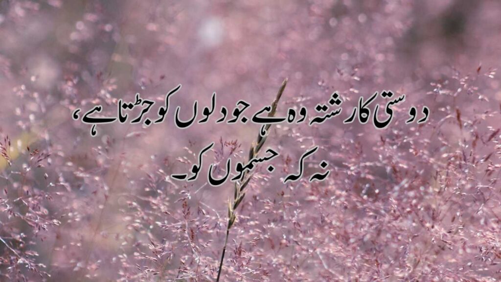 best friendship quotes in urdu