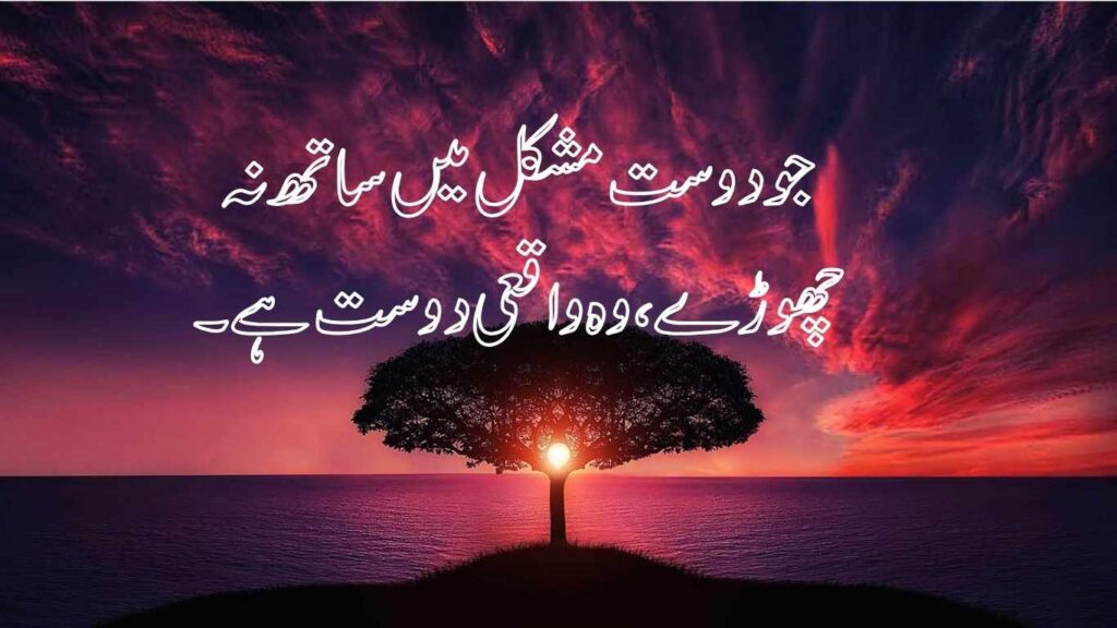 best friendship quotes in urdu